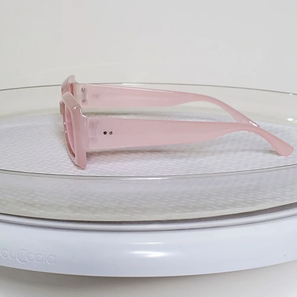 Girls Pink Rectangular Sunglasses